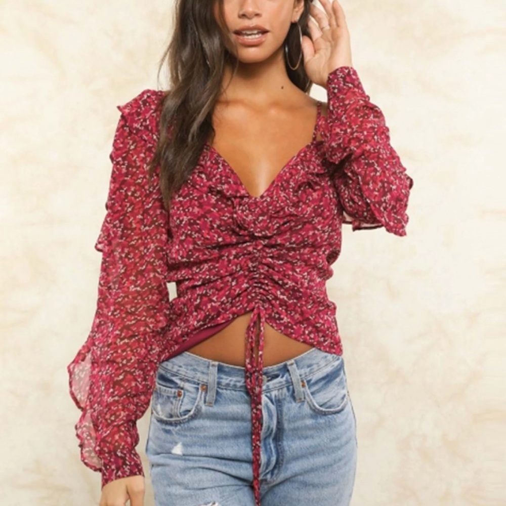 Fletch Clara floral top